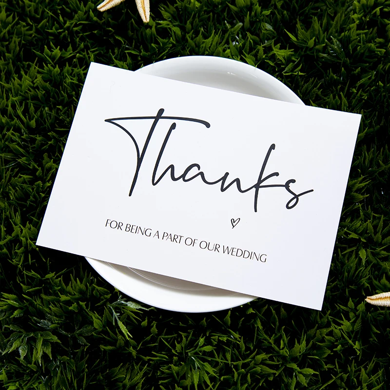 Modern Simple "Thank You For Being a Part of Our Wedding" Message Card, Bridal Party Gifts White Wedding Day Decoration Cards 01
Modern Simple "Thank You For Being a Part of Our Wedding" Message Card, Bridal Party Gifts White Wedding Day Decoration Cards 01