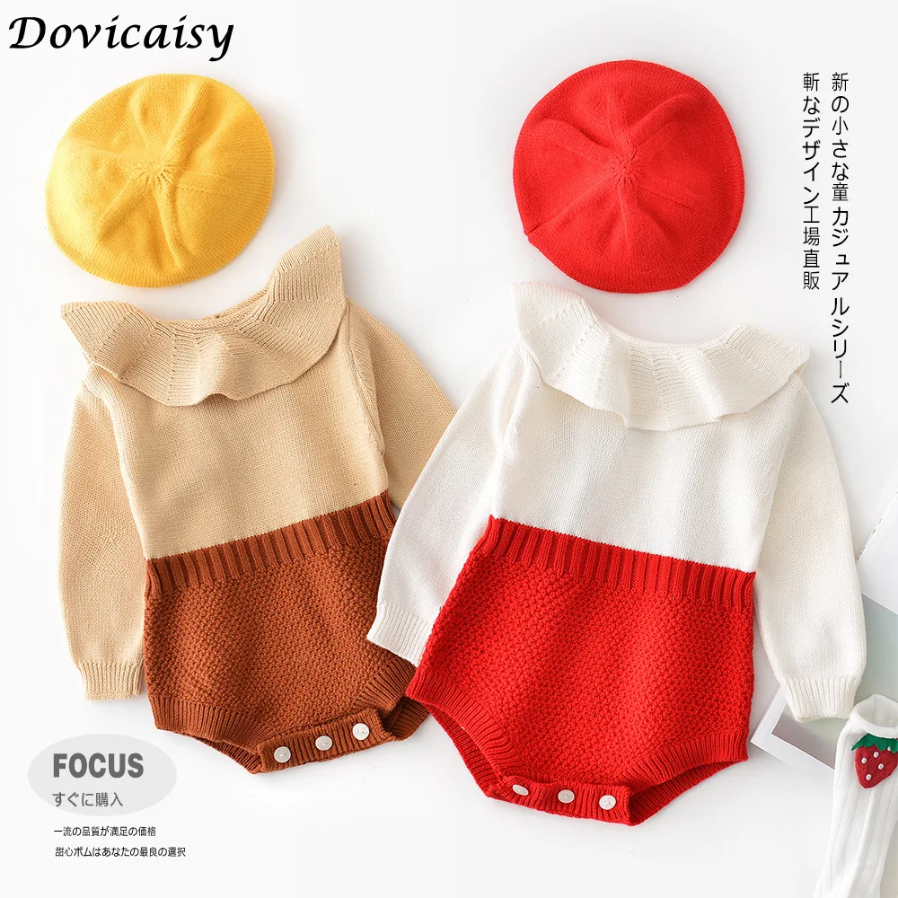 Winter Baby knit Clothes Autumn Long-sleeved Knit Wool Jumpsuit Romper Covered Button Roupa Infantil Outfit
Winter Baby knit Clothes Autumn Long-sleeved Knit Wool Jumpsuit Romper Covered Button Roupa Infantil Outfit