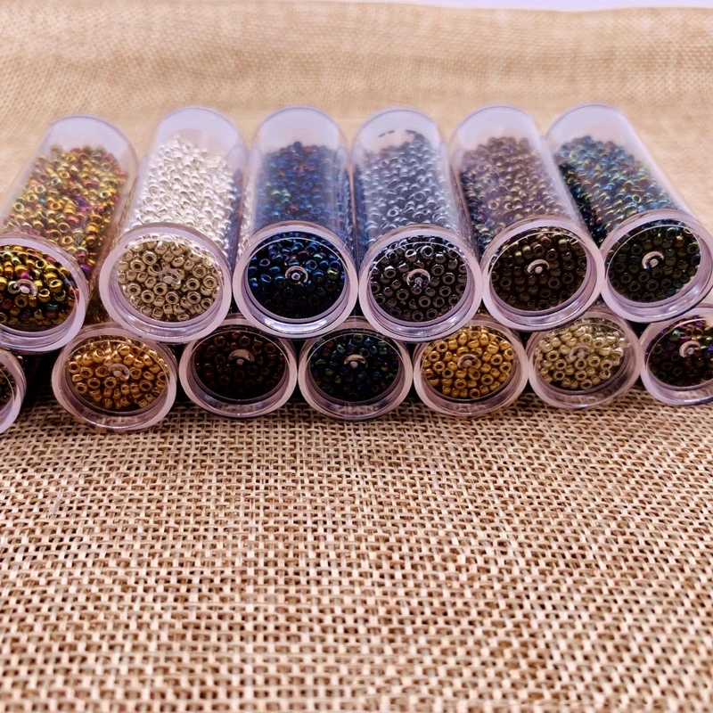 2mm Miyuki Round Beads 11/0 Metalic Gold Silver Bohochic Beaded Bling Beaded Jewelry 10g/Pipe About 1100pieces Garments Sewing 2mm Miyuki Round Beads 11/0 Metalic Gold Silver Bohochic Beaded Bling Beaded Jewelry 10g/Pipe About 1100pieces Garments Sewing