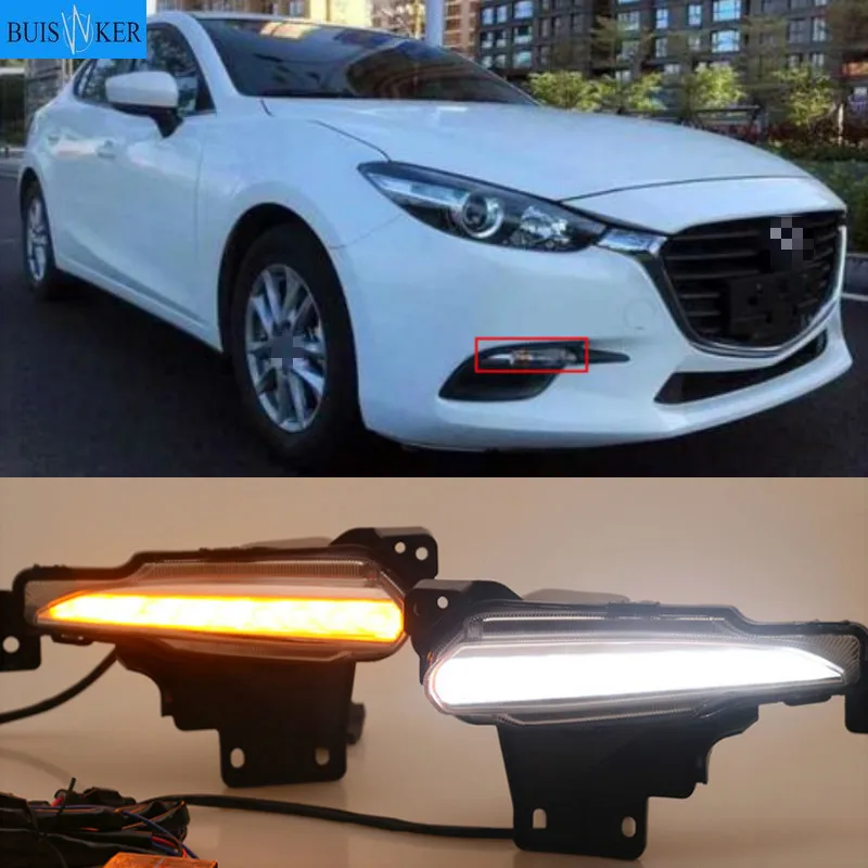 Дневные ходовые светильник ни для Mazda 3 Mazda3 Axela 2017 2018 светодиодный DRL Противотуманные фары дневсветильник с желтым сигналом стильное реле
Дневные ходовые светильник ни для Mazda 3 Mazda3 Axela 2017 2018 светодиодный DRL Противотуманные фары дневсветильник с желтым сигналом стильное реле