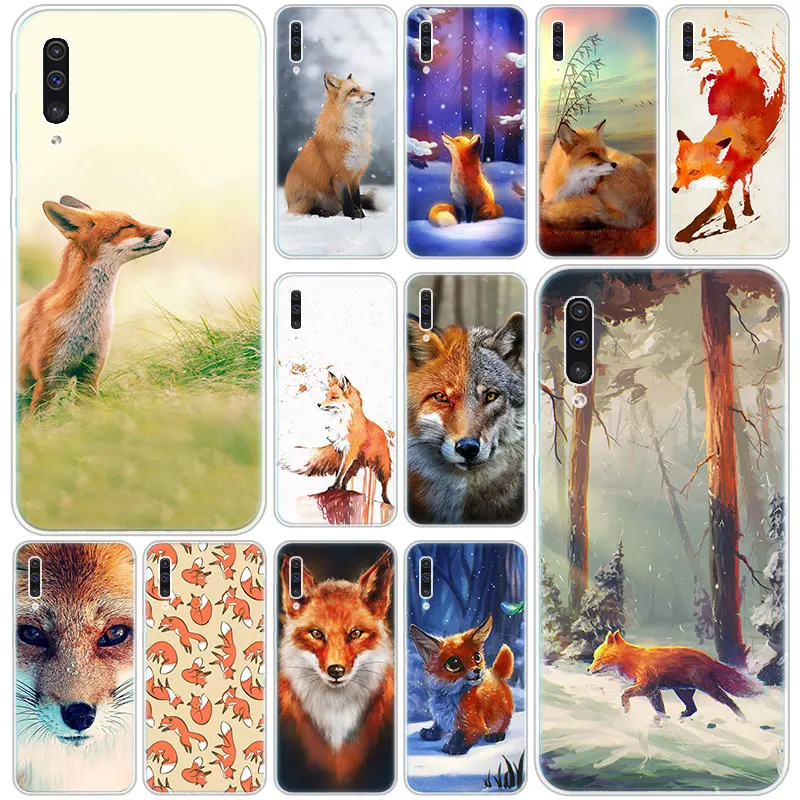 

Cute cartoon animal fox Silicone Case for Samsung Galaxy A90 5G A80 A70 A60 A50 A40 A30 A20 A10 S A10E A20E M10 M30S M40 Cover