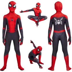 Spider Boy Far From Home Peter Parker Cosplay Costume Zentai Suit Superhero Bodysuit Jumpsuits Halloween Costume For Kids