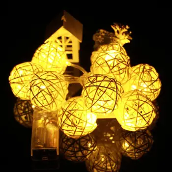 Battery Powered Rattan Ball LED Decorative String Light , 16ft Length 40 Balls,Cool White
Battery Powered Rattan Ball LED Decorative String Light , 16ft Length 40 Balls,Cool White