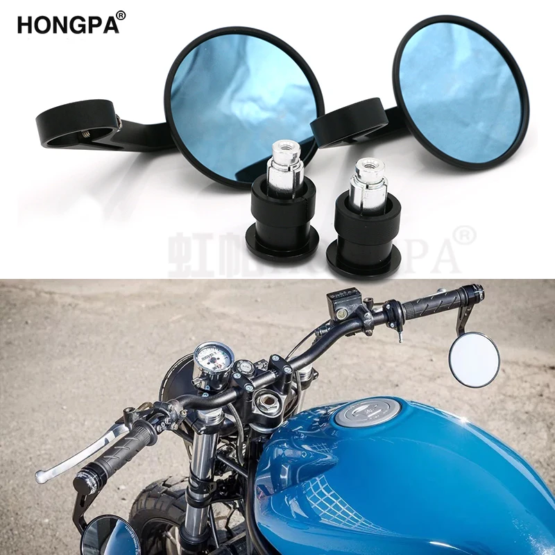 Round 7/8" Handlebar Aluminum Alloy Motocycle Rearview Mirrors Moto End Motor Side Mirrors Motorcycle Cafe Racer Accessories
Round 7/8" Handlebar Aluminum Alloy Motocycle Rearview Mirrors Moto End Motor Side Mirrors Motorcycle Cafe Racer Accessories