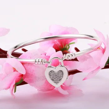 Authentic 925 Sterling Silver Pan Bracelet New Silver Lock King's Heart Heart Button Bracelet Fit Charm Women Jewelry
Authentic 925 Sterling Silver Pan Bracelet New Silver Lock King's Heart Heart Button Bracelet Fit Charm Women Jewelry