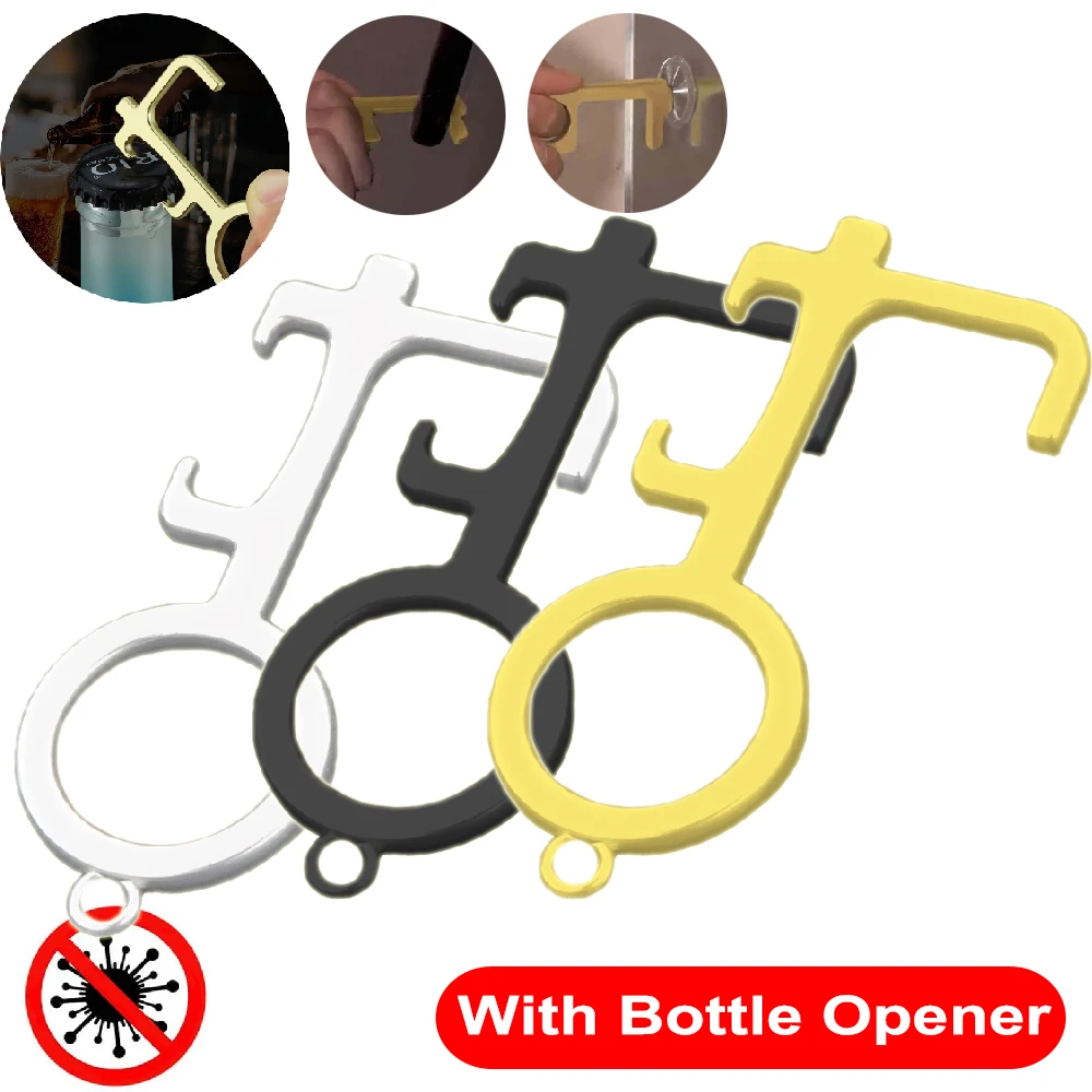 Door Opener Bottle Opener Key Chain NO TOUCH Door Handle Artifact Keychain Avoid Touching Key Buckle Clean Key EDC Dropshipping
Door Opener Bottle Opener Key Chain NO TOUCH Door Handle Artifact Keychain Avoid Touching Key Buckle Clean Key EDC Dropshipping
