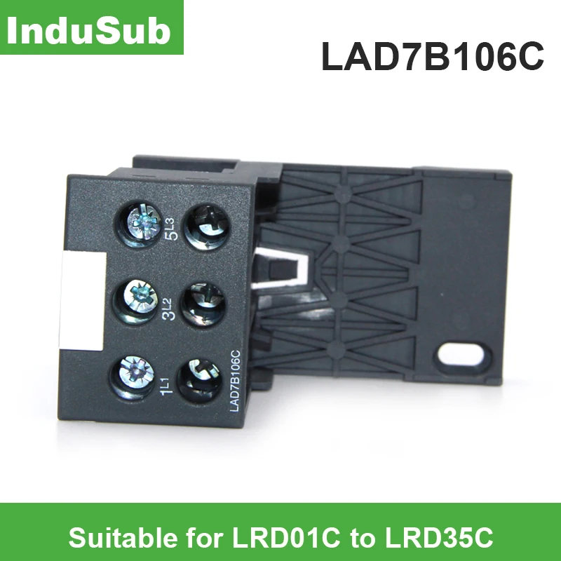 LAD7B106C 35 mm rail for thermal overload relay base Zero terminal row lad7B106c ground Suitable for LRD01C to LRD35C
LAD7B106C 35 mm rail for thermal overload relay base Zero terminal row lad7B106c ground Suitable for LRD01C to LRD35C