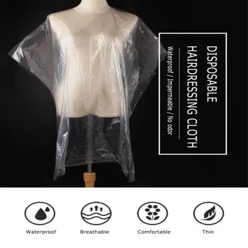 50PCS Disposable Hairdressing Shawl Perm Dyed Hair Transparent Disposable Scarf Waterproof Membrane Cloth Barber tools
50PCS Disposable Hairdressing Shawl Perm Dyed Hair Transparent Disposable Scarf Waterproof Membrane Cloth Barber tools