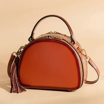 QIAOBAO 2020 new Messenger bag cowhide rivet shoulder bag Genuine Leather Handbags leisure retro mobile shell package tide totes
QIAOBAO 2020 new Messenger bag cowhide rivet shoulder bag Genuine Leather Handbags leisure retro mobile shell package tide totes