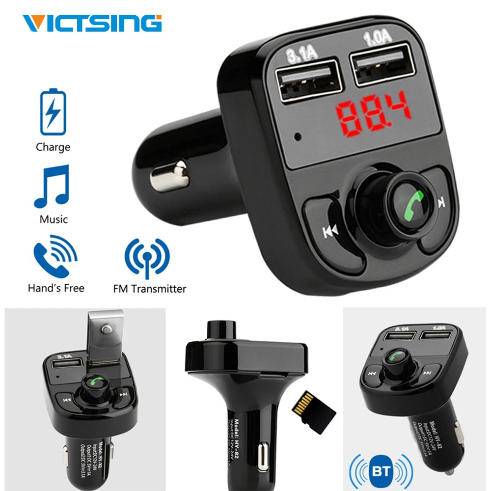 Victsing Car Bluetooth Kit FM Transmitter Dual USB MP3 Player Radio USB Port Hands-free Wide Compatibility Car FM Transmitter
Victsing Car Bluetooth Kit FM Transmitter Dual USB MP3 Player Radio USB Port Hands-free Wide Compatibility Car FM Transmitter