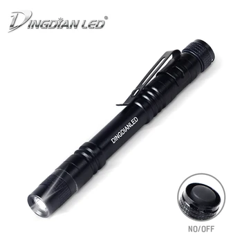 

LED 100LM Thin Pen Flashlight Camping Lantern AAA*2 Battery Easy Carry Torch Waterproof Tactical Flashlight Outdoor Torch Lamp