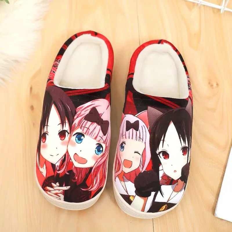 Аниме зимние хлопковые тапочки Kaguya-sama: Love Is War унисекс косплей Мультяшные мужские