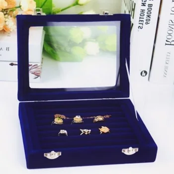 Earring Holder Glass Velvet Ring Jewelry Box Tray Display Organizer Stand
Earring Holder Glass Velvet Ring Jewelry Box Tray Display Organizer Stand