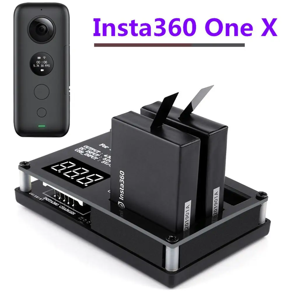 3 в 1 микро USB зарядное устройство для InstaHiMISS60 ONE X панорамная камера 60 минут Быстрая