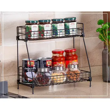 Double Layer Minimalist Cosmetic Multifunctional Storage Rack Iron Storage Shelf Bathroom Shelf Kitchen Organizer Books Desktop
Double Layer Minimalist Cosmetic Multifunctional Storage Rack Iron Storage Shelf Bathroom Shelf Kitchen Organizer Books Desktop