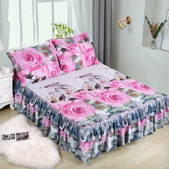 1pc Bed Skirt + 2pcs Pillowcase Bedding Set Sanding Soft Bedspread King Queen Size Double Layer Bed Skirt
1pc Bed Skirt + 2pcs Pillowcase Bedding Set Sanding Soft Bedspread King Queen Size Double Layer Bed Skirt