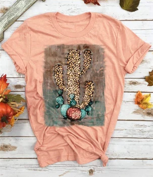 Leopard Printed Cactus T-Shirt Summer Short Sleeve Tops Women 2020 New Casual Loose Tee Shirts Female tshirts mujer camisetas
Leopard Printed Cactus T-Shirt Summer Short Sleeve Tops Women 2020 New Casual Loose Tee Shirts Female tshirts mujer camisetas