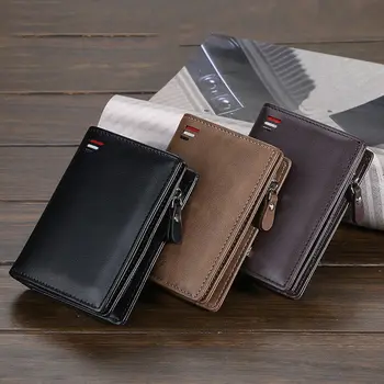 short Men wallets fashion new card purse Multifunction organ leather wallet for male zipper wallet with coin pocket
short Men wallets fashion new card purse Multifunction organ leather wallet for male zipper wallet with coin pocket
