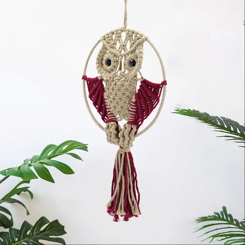 Handmade Boho Hand-woven Cotton Owl Wedding Backdrop Wall Hanging Tapestry Hanger Art Home Decor Ornaments 72XF
Handmade Boho Hand-woven Cotton Owl Wedding Backdrop Wall Hanging Tapestry Hanger Art Home Decor Ornaments 72XF