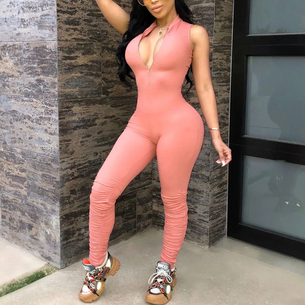 Fadzeco Women Bodycon Jumpsuit Sexy Deep V Neck Sleeveless Zipper High Waist Long Pants Jumpsuits Romper Casual Bodysuit
Fadzeco Women Bodycon Jumpsuit Sexy Deep V Neck Sleeveless Zipper High Waist Long Pants Jumpsuits Romper Casual Bodysuit