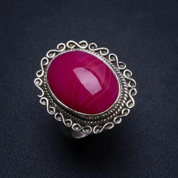 Natural Botswana Agate Handmade Mexican 925 Sterling Silver Ring, US size 7 T7151 
Natural Botswana Agate Handmade Mexican 925 Sterling Silver Ring, US size 7 T7151