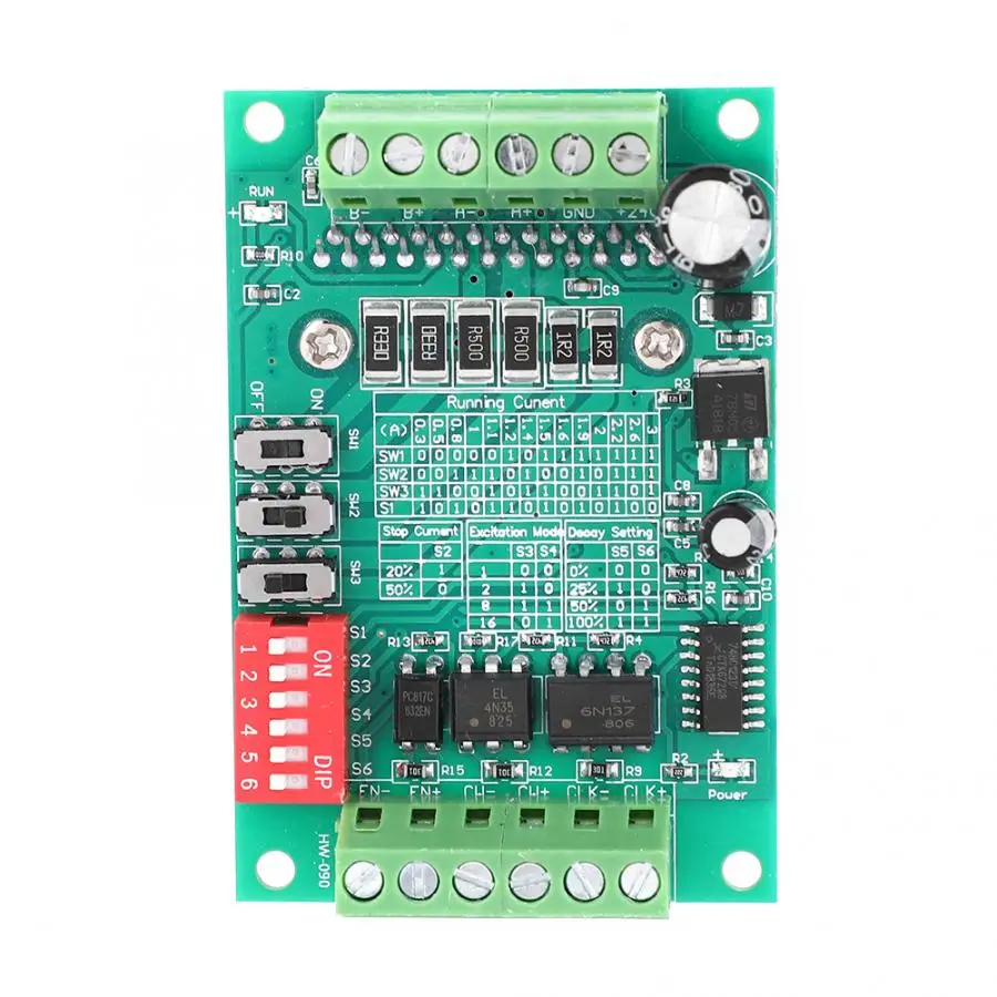 TB6560 Stepper Motor Driver Board Module Controller with 6N137 High-Speed Optocoupler 3A
TB6560 Stepper Motor Driver Board Module Controller with 6N137 High-Speed Optocoupler 3A
