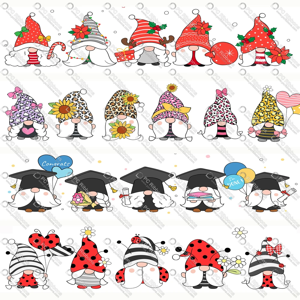 1" Cute Cartoon Halloween/Christmas Gnomes Printed Custom Ribbons for DIY Crafts Hair Bow Lanyard/Satin /Grosgrain Ribbon CA281
1" Cute Cartoon Halloween/Christmas Gnomes Printed Custom Ribbons for DIY Crafts Hair Bow Lanyard/Satin /Grosgrain Ribbon CA281