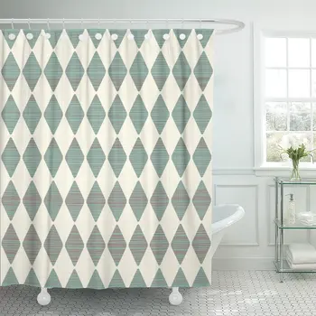 Blue Pattern Retro Red Harlequin Abstract Artistic Grey Line Bathroom Curtain Waterproof Polyester Fabric 60 x 72 inches Set
Blue Pattern Retro Red Harlequin Abstract Artistic Grey Line Bathroom Curtain Waterproof Polyester Fabric 60 x 72 inches Set