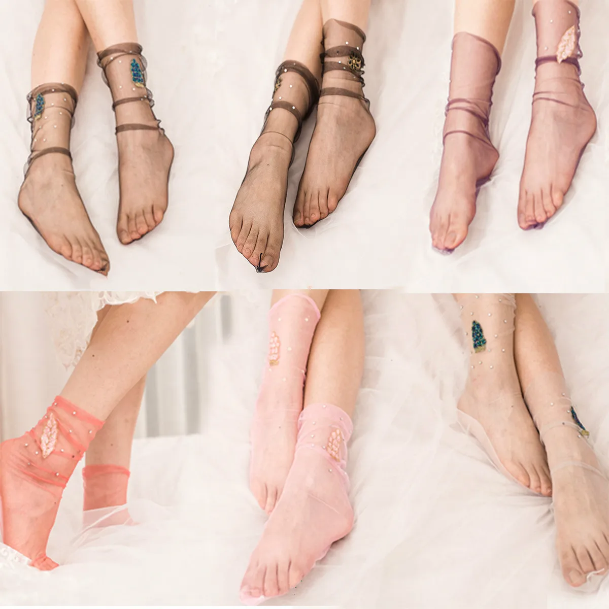 Summer Fresh Socks with Pearl Breathable Mesh with Pearl Girl's Style Cute New Lazy Gentle Sweet Soft Women Socks White Pink Red
Summer Fresh Socks with Pearl Breathable Mesh with Pearl Girl's Style Cute New Lazy Gentle Sweet Soft Women Socks White Pink Red