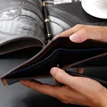 Модный мужской кошелек, повседневный держатель для кредитных карт, ультратонкий кошелек для монет для мужчин, портативный двойной мужской клатч
