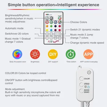 LED Strip Lights,10M 32.8ft 300 LEDs Color Changing Rope Lights 5050 RGB Light Strips with APP Waterproof Tape Lights jk1856
LED Strip Lights,10M 32.8ft 300 LEDs Color Changing Rope Lights 5050 RGB Light Strips with APP Waterproof Tape Lights jk1856