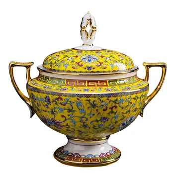 Yellow Ceramics Tableware Set Bowl Plate Fresh Fruit Platter Ashtray Wedding Gift Colour Enamel Authentic Jingdezhen Products
Yellow Ceramics Tableware Set Bowl Plate Fresh Fruit Platter Ashtray Wedding Gift Colour Enamel Authentic Jingdezhen Products