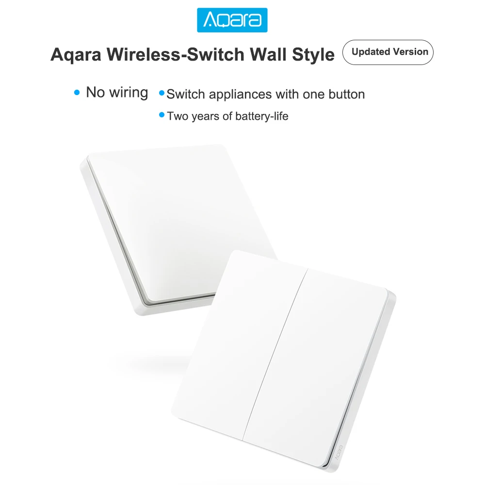 Hot Single/double key Intelligent Wall Switch Home Switching Remote Control Home App Intelligent Switch WXKG02LM Wall Switch
Hot Single/double key Intelligent Wall Switch Home Switching Remote Control Home App Intelligent Switch WXKG02LM Wall Switch
