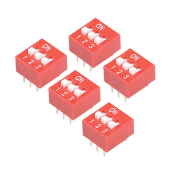 uxcell 5 Pcs Red DIP Switch 1 2 3 Positions 2.54mm Pitch for Circuit Breadboards PCB
uxcell 5 Pcs Red DIP Switch 1 2 3 Positions 2.54mm Pitch for Circuit Breadboards PCB