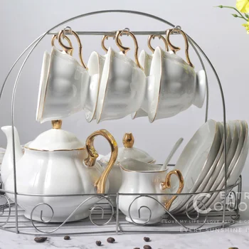 Ceramic Teacup Cafe Espresso Cup for Gift Glod coffee cup set simple coffee set English afternoon tea set home water cup
Ceramic Teacup Cafe Espresso Cup for Gift Glod coffee cup set simple coffee set English afternoon tea set home water cup