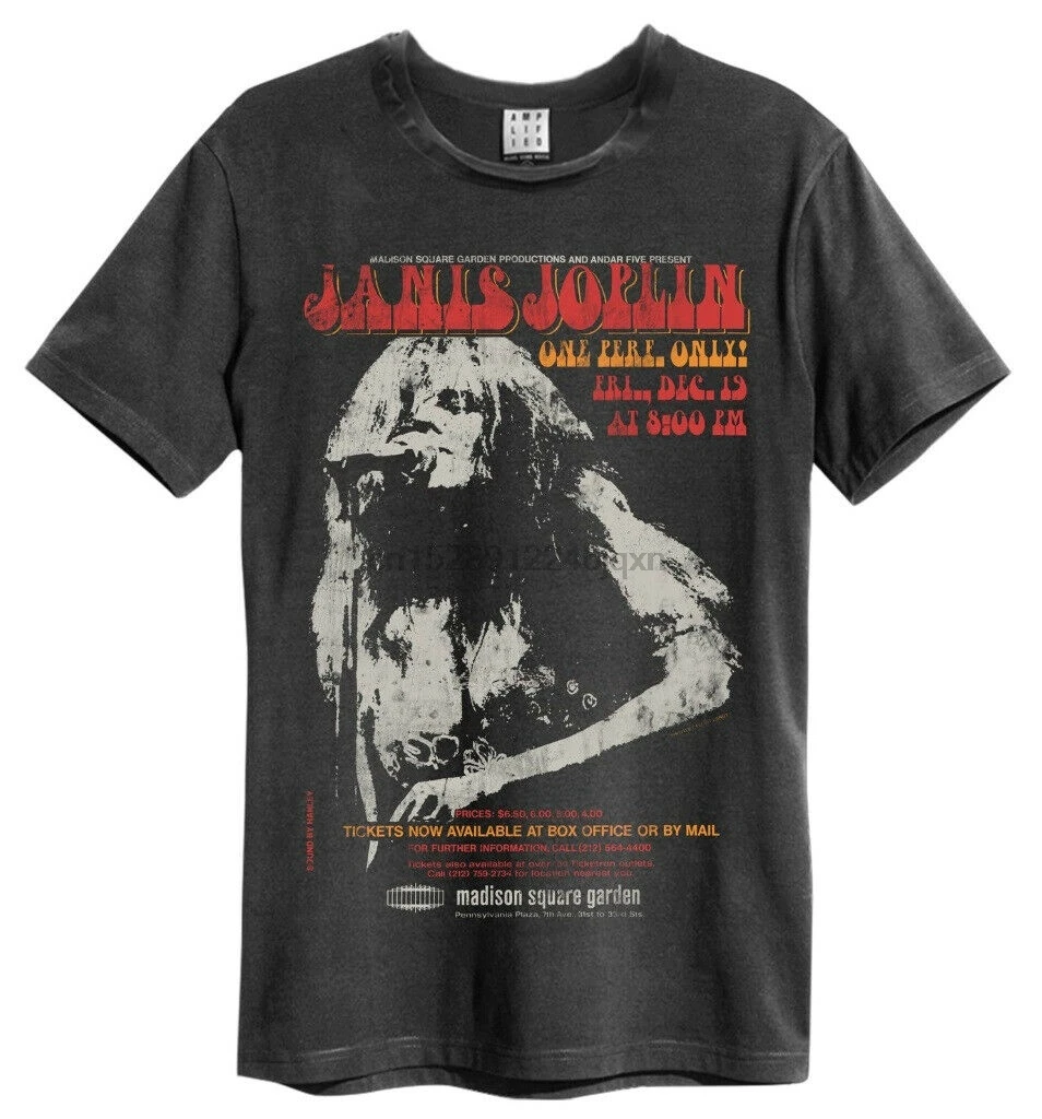 Janis Joplin Madison Square Футболка-усиленная одежда-Новинка 2019 крутые футболки |