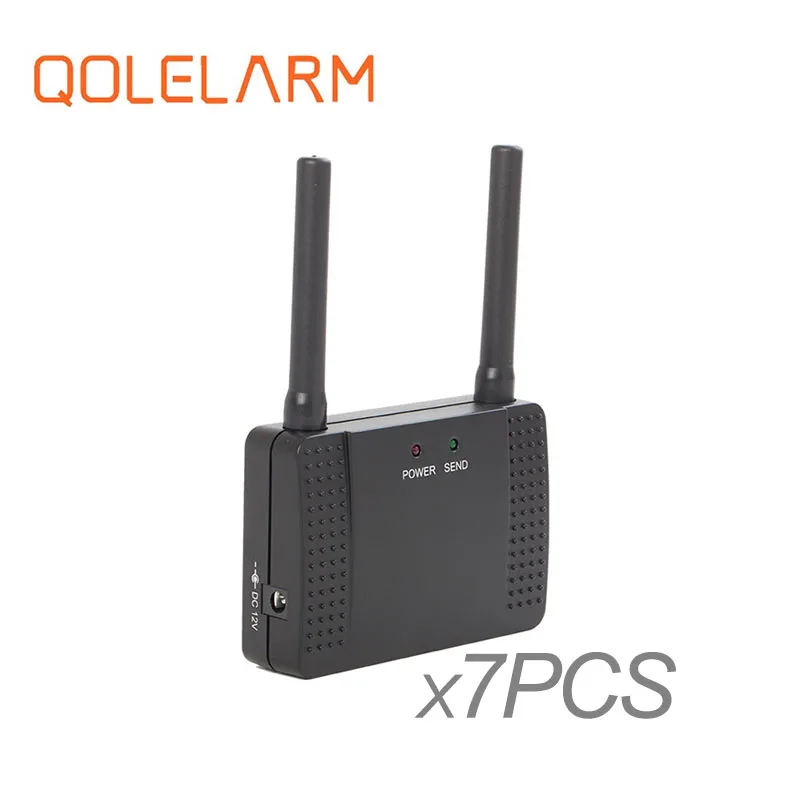 Qolelarm 3/7pcs each lot 433MHz Wireless alarm signal repeater transmit and enhance signal of sensor detector extender
Qolelarm 3/7pcs each lot 433MHz Wireless alarm signal repeater transmit and enhance signal of sensor detector extender