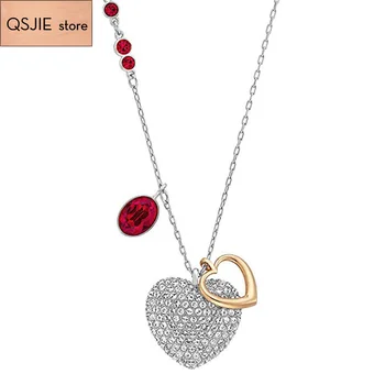 High-quality SWA new Duo heart-shaped medium-sized Pendant Lucky Guard Necklace women's chain fashion necklace
High-quality SWA new Duo heart-shaped medium-sized Pendant Lucky Guard Necklace women's chain fashion necklace