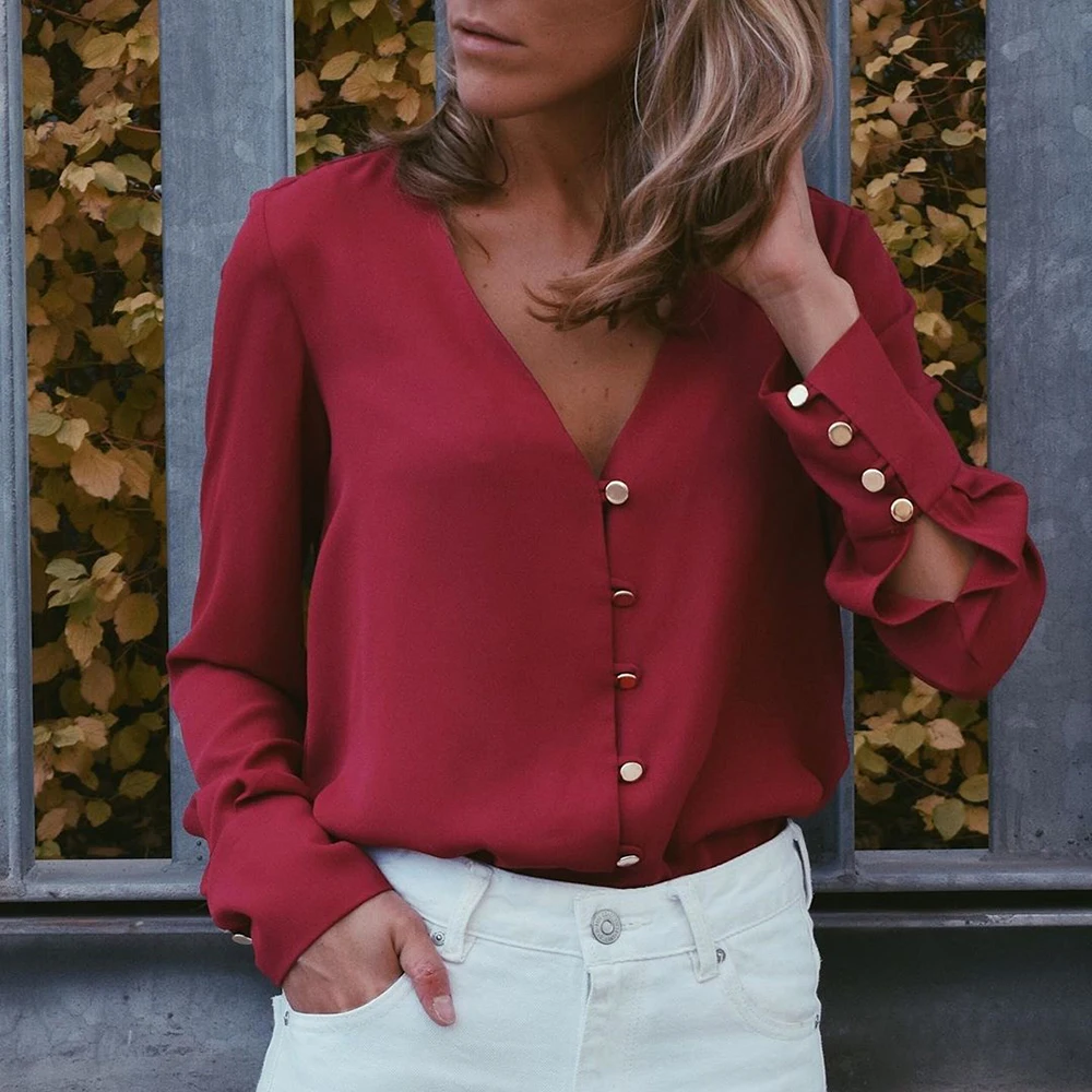 New Spring Women Long Sleeve Chiffon Shirt Blouse Office Ladies Casual Elegant Shirts 2020 Fashion Tops D30
New Spring Women Long Sleeve Chiffon Shirt Blouse Office Ladies Casual Elegant Shirts 2020 Fashion Tops D30