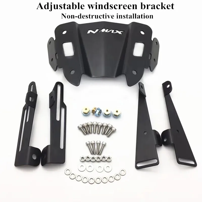 Modified Motorcycle nmax bracket set adjustable windscreen windshield stand for yamaha nmax155 nmax 150 2016-2019
Modified Motorcycle nmax bracket set adjustable windscreen windshield stand for yamaha nmax155 nmax 150 2016-2019