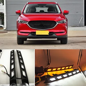 CSCSNL 1Pair Car DRL LED Daytime Running Light For Mazda CX-5 CX5 2017 2018 2019 With Yellow Turning Signal Function
CSCSNL 1Pair Car DRL LED Daytime Running Light For Mazda CX-5 CX5 2017 2018 2019 With Yellow Turning Signal Function