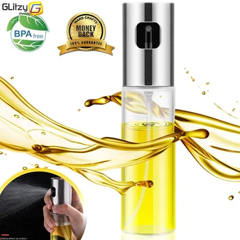 

Glass Olive Oil Sprayer Kitchen Spray Bottles Pump Pot Leak-proof Drops Vinegar Dispenser Salad BBQ Baking Cooking Tools