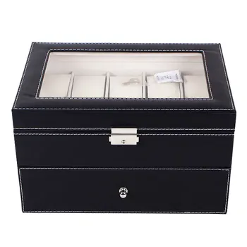 20 Grids PU Leather Watch Box Case Professional Holder Organizer for Clock Watches Jewelry Storage Boxes Case Display
20 Grids PU Leather Watch Box Case Professional Holder Organizer for Clock Watches Jewelry Storage Boxes Case Display