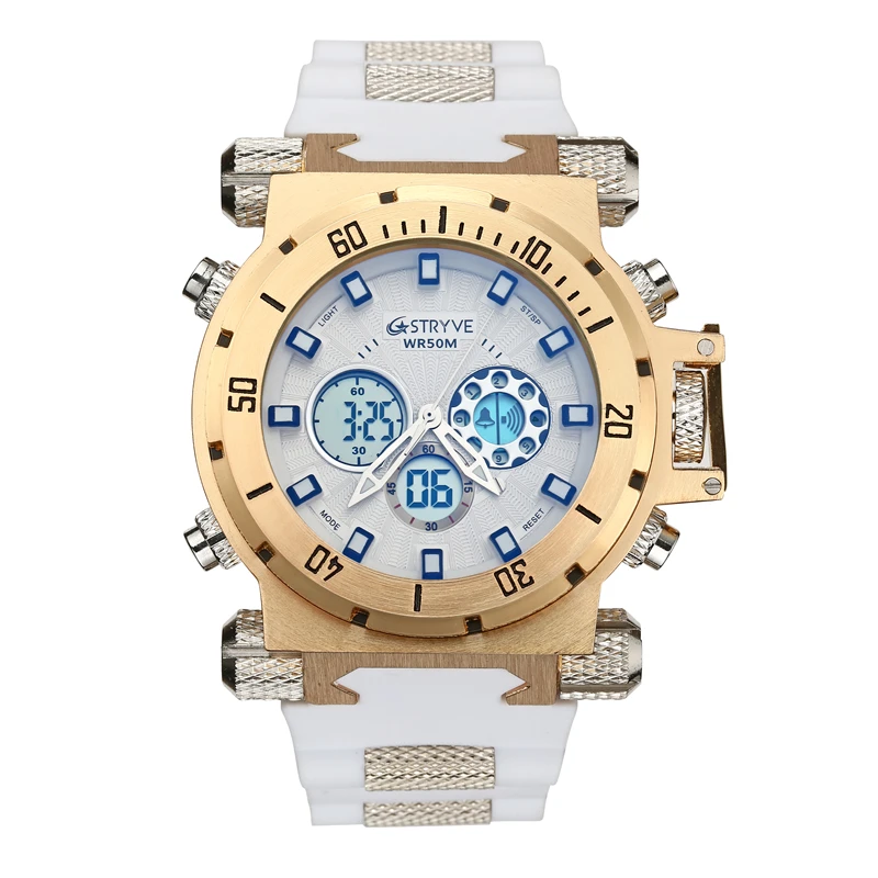 STRYVE Stylish Multifunctional Waterproof Sports Watch Japanese Movement Large Dial Trend Outdoor Watch Personality Practical
STRYVE Stylish Multifunctional Waterproof Sports Watch Japanese Movement Large Dial Trend Outdoor Watch Personality Practical