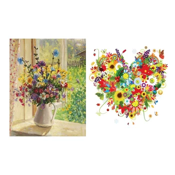 HOT-2 Set Diamond Painting Kit Full Diamond, No Frame - Wildflower Vase Pattern & Heart Garland Pattern
HOT-2 Set Diamond Painting Kit Full Diamond, No Frame - Wildflower Vase Pattern & Heart Garland Pattern