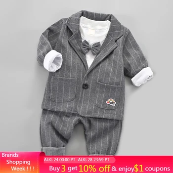 Menoea 3 pcs suits Baby Boy Clothes 2020 New Formal Party Bodysuit Outfit Gift long Sleeve autumn set Striped Clothes Suits
Menoea 3 pcs suits Baby Boy Clothes 2020 New Formal Party Bodysuit Outfit Gift long Sleeve autumn set Striped Clothes Suits