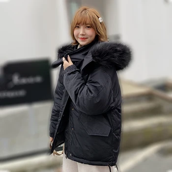 Nicesnowl New Winter Hooded 2020 Long Sleeve Solid Color Cotton-padded Warm Loose Long Puffer Jacket Women parkas Coat
Nicesnowl New Winter Hooded 2020 Long Sleeve Solid Color Cotton-padded Warm Loose Long Puffer Jacket Women parkas Coat
