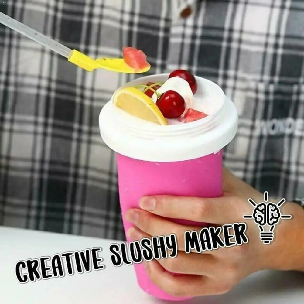 Quick-Frozen Squeeze Cup Slushy Maker Ice Cream Maker Bottle Smoothie Supplies Maker Magic Squeeze Cooling Straw Cup With S S0D2
Quick-Frozen Squeeze Cup Slushy Maker Ice Cream Maker Bottle Smoothie Supplies Maker Magic Squeeze Cooling Straw Cup With S S0D2