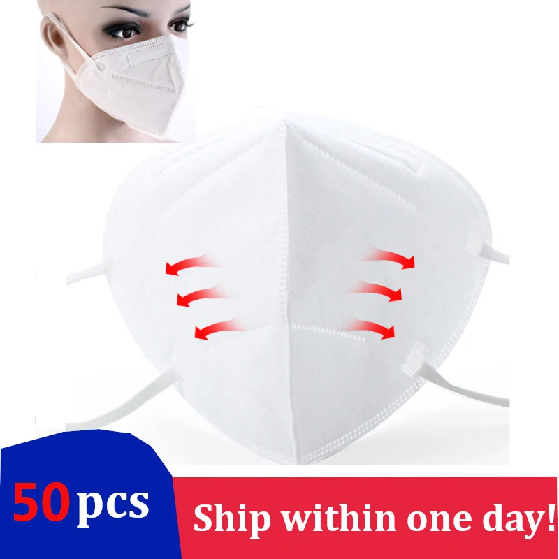 50Pcs KN90 3 Layers Disposable Medical Mask Dustproof Face Mouth Masks PM2.5 Anti Pollution Breathing Safety Masks
50Pcs KN90 3 Layers Disposable Medical Mask Dustproof Face Mouth Masks PM2.5 Anti Pollution Breathing Safety Masks