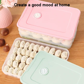 Dumpling Boxes Storage Tray Food Container Box For Keep Fresh Refrigerator Frozen Dumplings Storage Plastic Boxes
Dumpling Boxes Storage Tray Food Container Box For Keep Fresh Refrigerator Frozen Dumplings Storage Plastic Boxes